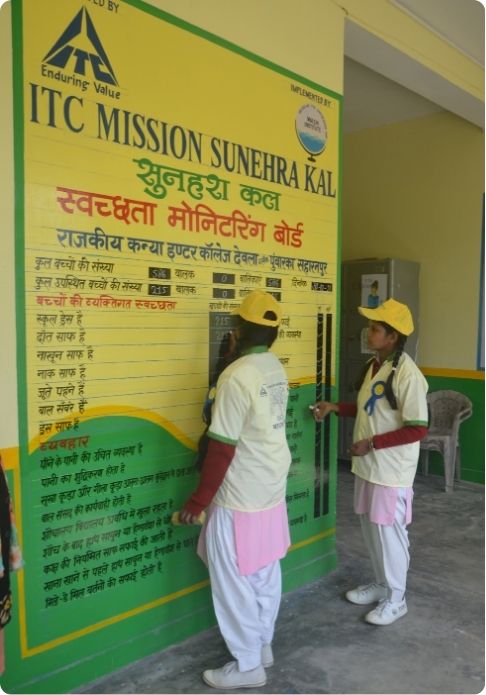 Partners writing on wall